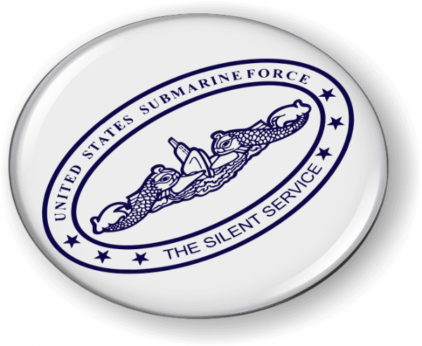 US Submarine Force 3D Domed Emblem US Submarine Force 3D Domed Emblem